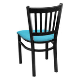 Metal School House Chair - Blue
